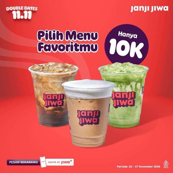 Promo 11.11 di Janji Jiwa 10-17 November 2024