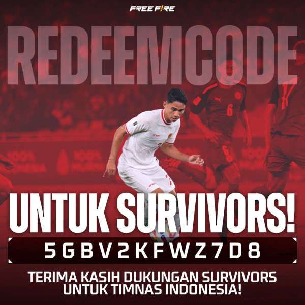 Kode redeem FF terbaru November 2024 edisi Timnas Indonesia