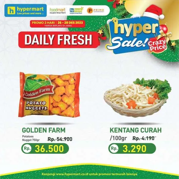 Promo Hypermart Hyper Diskon Weekday Periode 26-28 Desember 2023