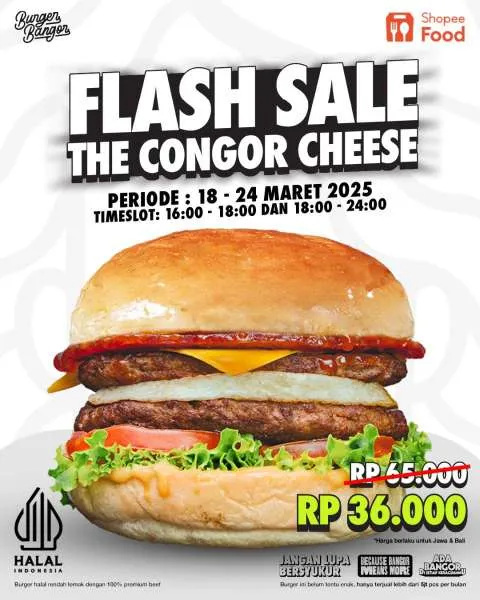 Promo Burger Bangor The Congor Cheese