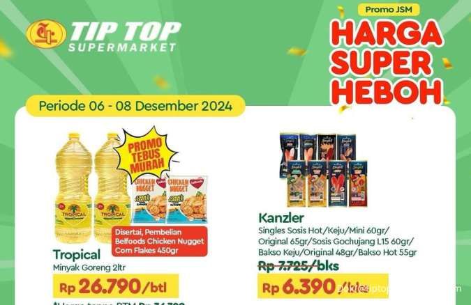 Promo Minyak Goreng di Superindo dan Tip Top Sampai Besok, Ada Tropical Tebus Murah