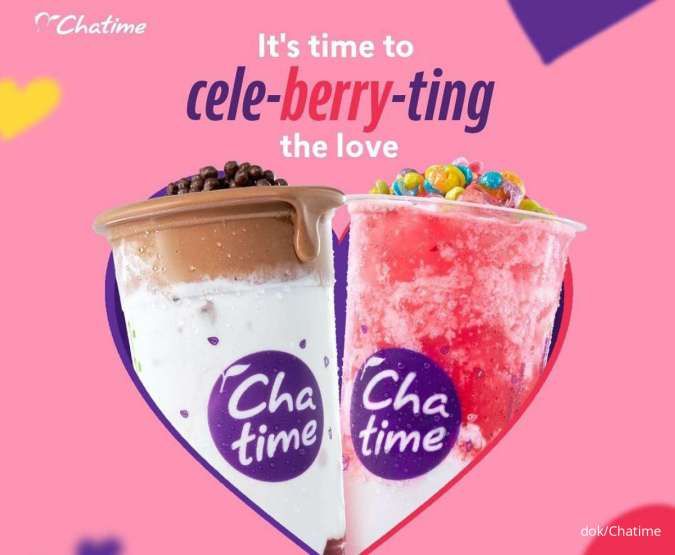 Promo Chatime Berry in Love, Menu Baru Spesial Valentine 2024