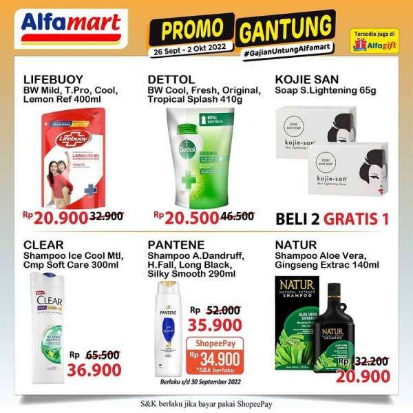 Promo Alfamart Gantung 26 September-2 Oktober 2022