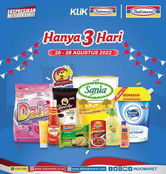 Katalog Promo Indomaret Hanya 3 Hari Periode 26-28 Agustus 2022