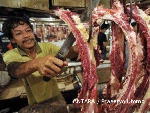 Jelang Lebaran, harga daging sapi makin menebal