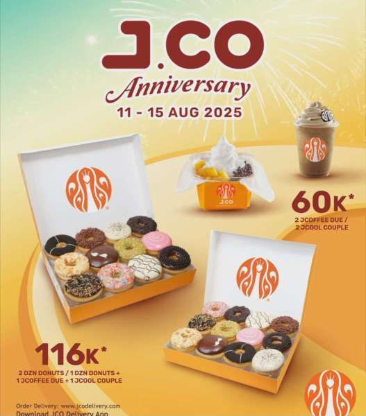 Promo J.CO Anniversary 11-15 Agustus 2025
