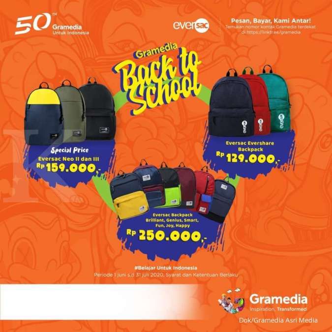 Sambut Tahun Ajaran Baru, Gramedia Hadirkan Promo Diskon Hingga 50%