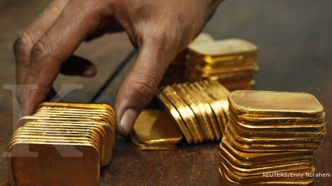 Harga emas bersinar di balik mendung Eropa
