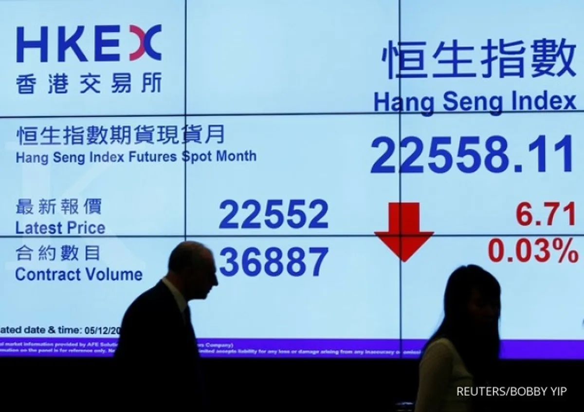 Aksi rusuh meluas, bursa saham Hong Kong di zona merah 