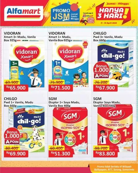 Promo JSM Alfamart Periode 11-13 April 2025