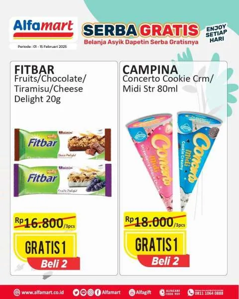 Promo Alfamart Serba Gratis Periode 1-15 Februari 2025