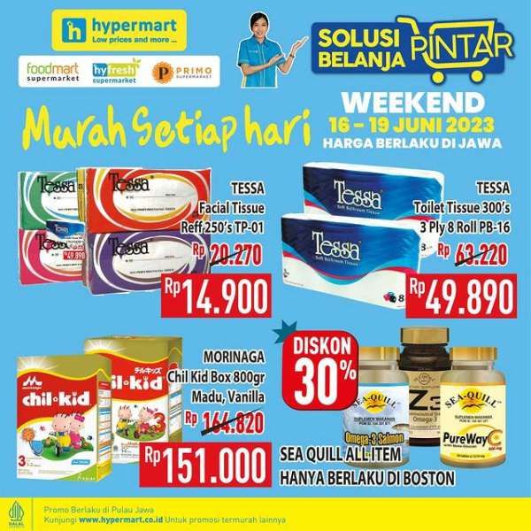 Promo Hypermart Hyper Diskon Weekend Periode 16-19 Juni 2023