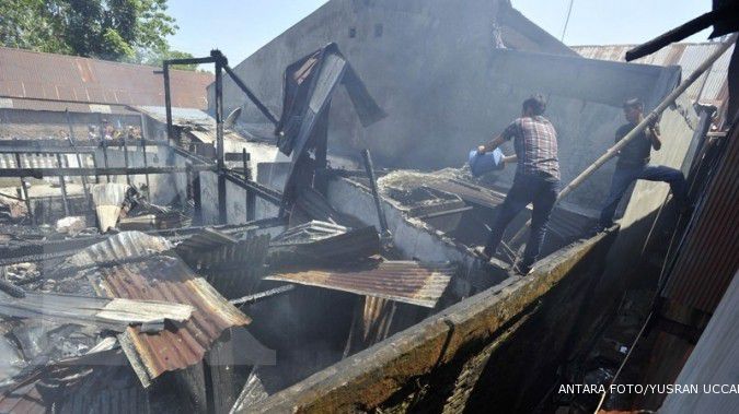 Pasar Tomas di Tanah Abang dilalap api