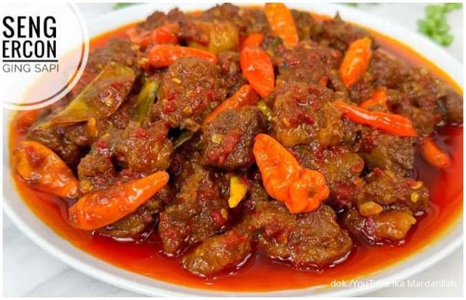 Resep Oseng Mercon Tetelan Sapi Empuk dan Enak, Sensasi Pedas Nampol yang Bikin Melek