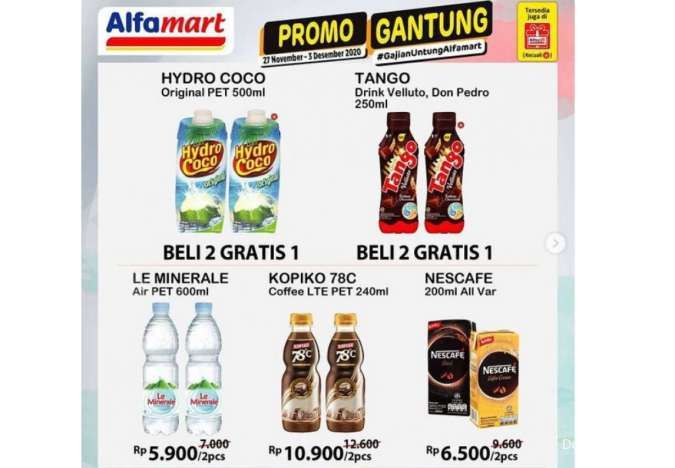 Promo Alfamart Gantung, diskonan 27 November-3 Desember 2020!