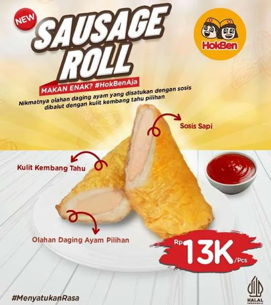 Promo Hokben menu baru Sausage Roll