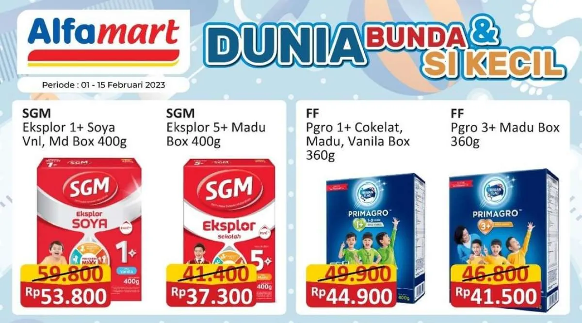Promo Alfamart Terbaru sampai 15 Februari 2023, Hemat Belanja Susu Keluarga
