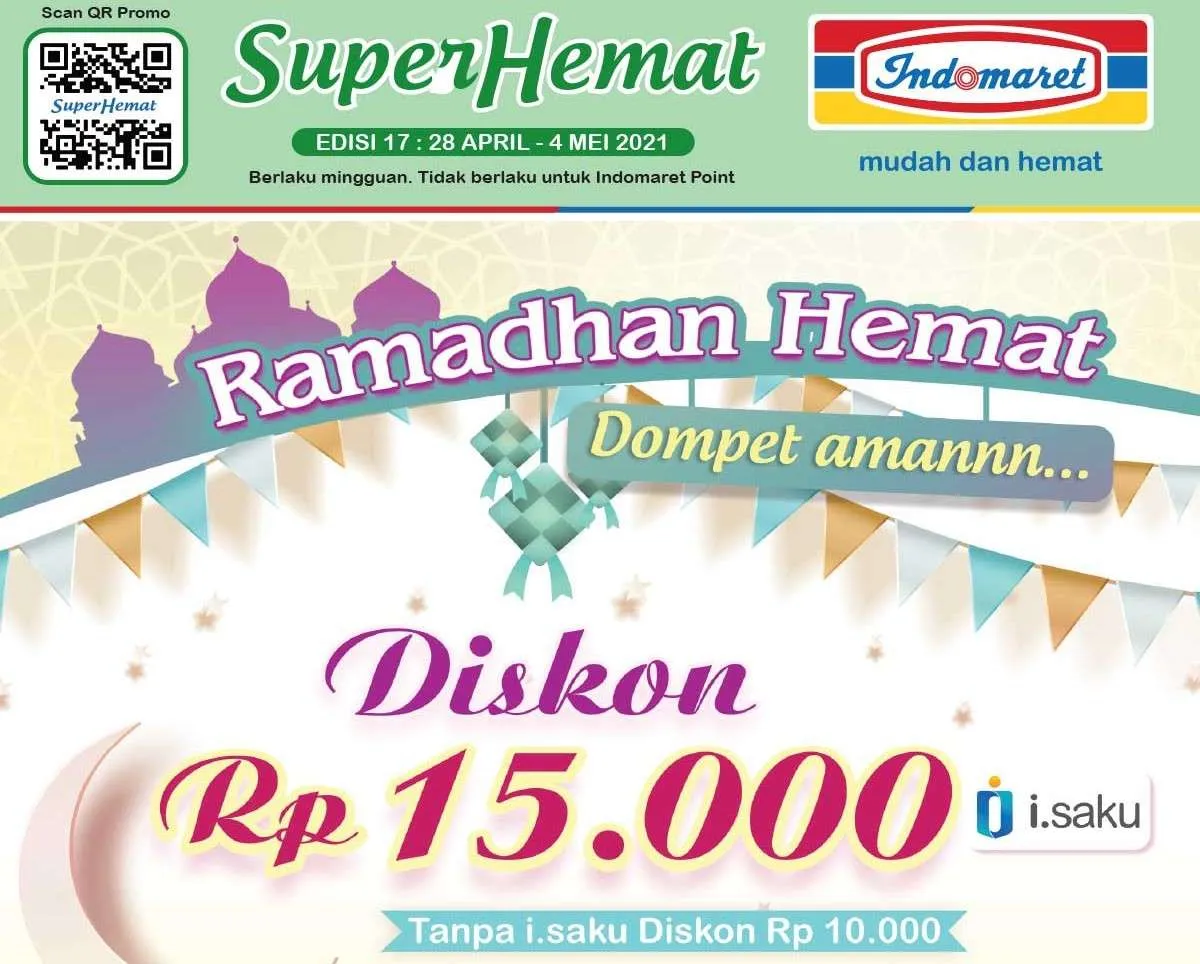 Promo Indomaret weekday 3 Mei 2021, diskon awal pekan!