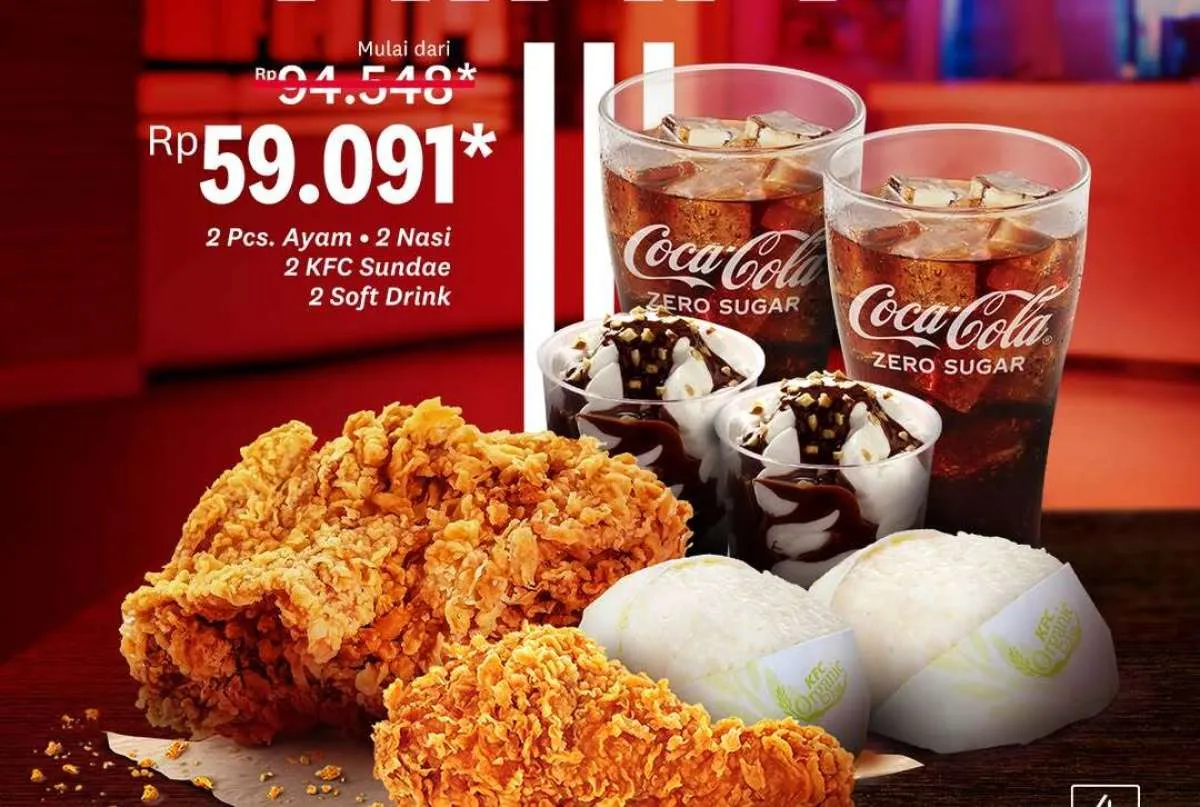 Promo KFC & CFC Februari: Diskon Makan Enak Berdua, Kantong Tetap Aman!