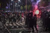 Cek Rekayasa Lalu Lintas di Senen, Imbas Unjuk Rasa di Mako Brimob Kwitang