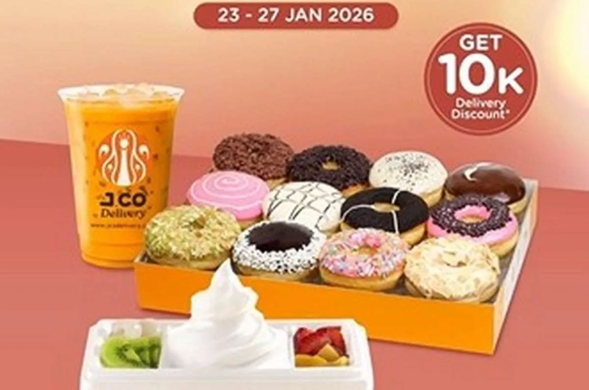 Promo J.CO Delivery 23-27 Januari 2026, Dapatkan Diskon Rp 10.000