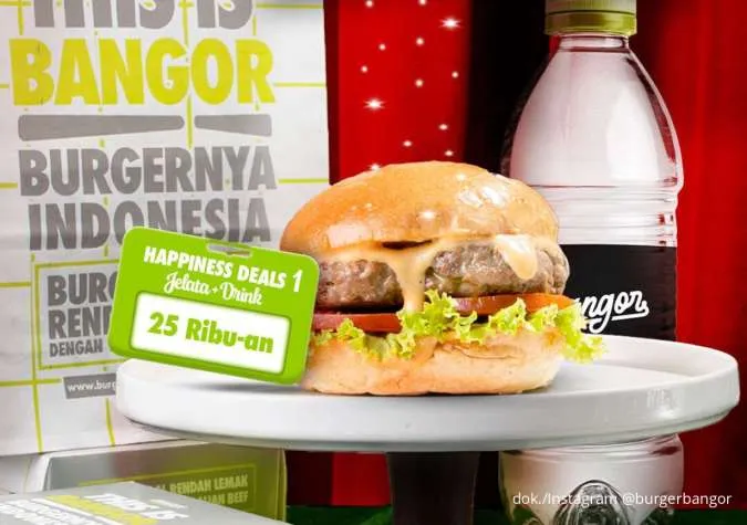 Promo Taste of Happiness Burger Bangor 24-26 Desember, 2 Paket Hemat Cuma 25 Ribuan