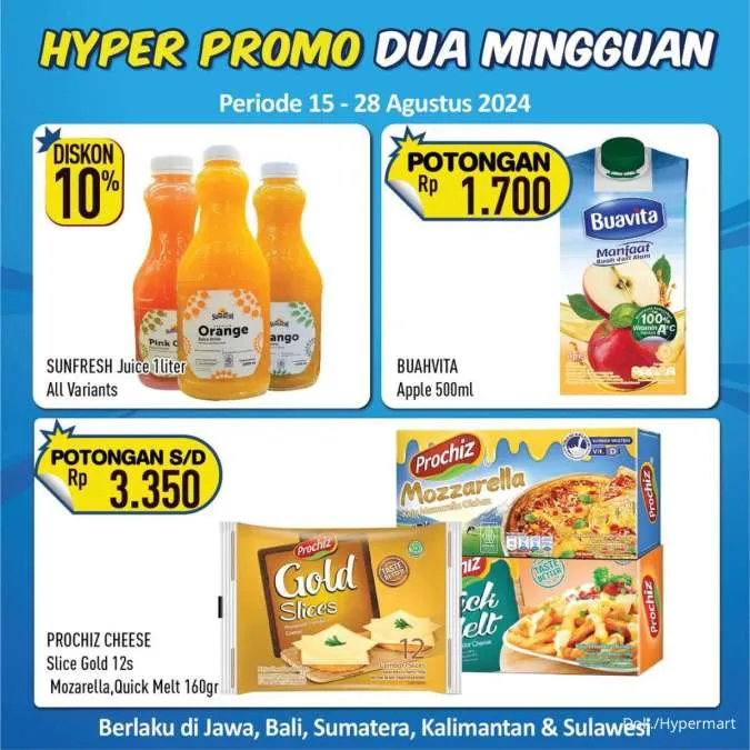 Promo Hypermart Dua Mingguan Periode 15-28 Agustus 2024