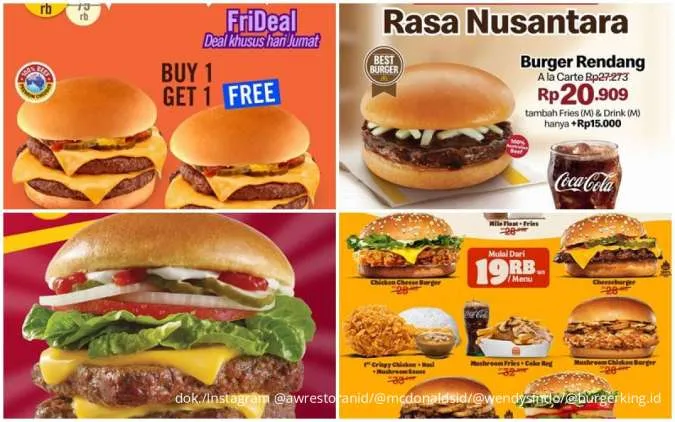 Daftar Promo Burger Favorit September 2025, McD hingga Burger King Harga Spesial