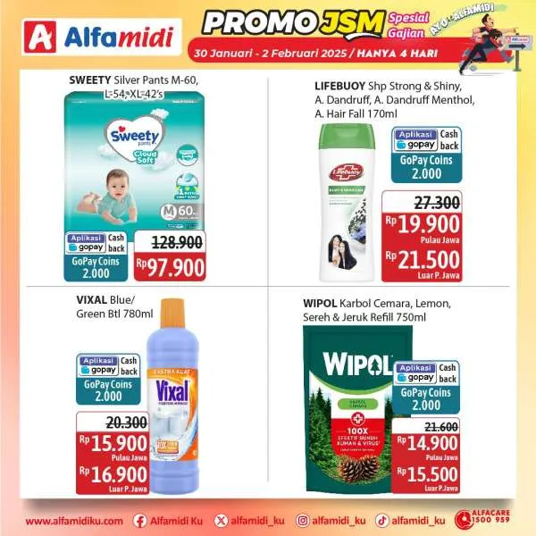 Promo JSM Alfamidi Spesial Gajian Periode 30 Januari-2 Februari 2025