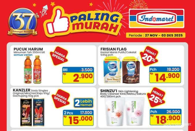 Promo Indomaret 27 November-3 Desember 2025, Diskon Frisian Flag & Kanzler