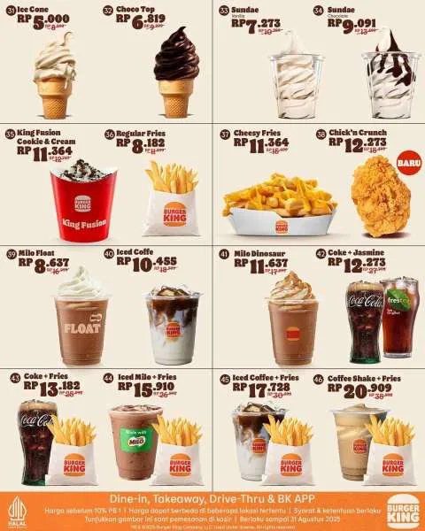 Promo Burger King Kupon Juli Dessert