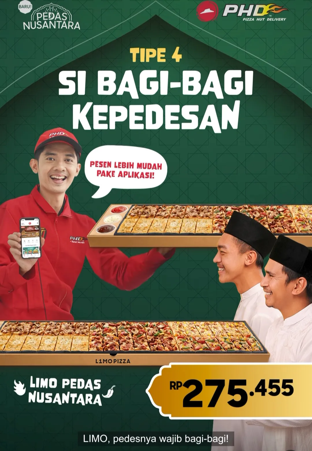 Promo PHD menu baru paket Pedas Nusantara