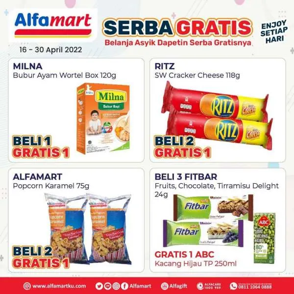 Promo Alfamart Serba Gratis Periode 16-30 April 2022