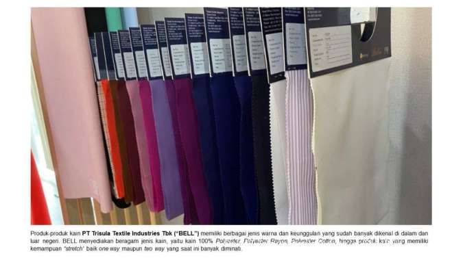 Fokus Pemasaran Offline dan Online, Ini Strategi Trisula Textile (BELL) di 2022