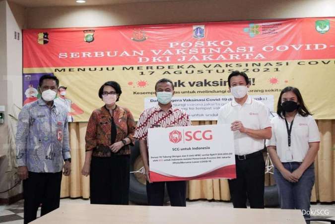 SCG Indonesia donasikan 70 tabung oksigen dan alat bantu pernapasan ke Pemprov DKI