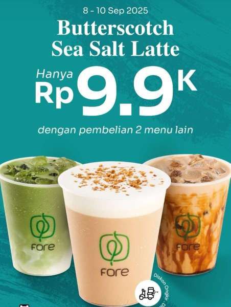 Promo 9.9 di Fore Coffee 8-10 September 2025
