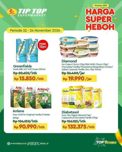 Promo JSM Tip Top Weekend 22-24 November 2024