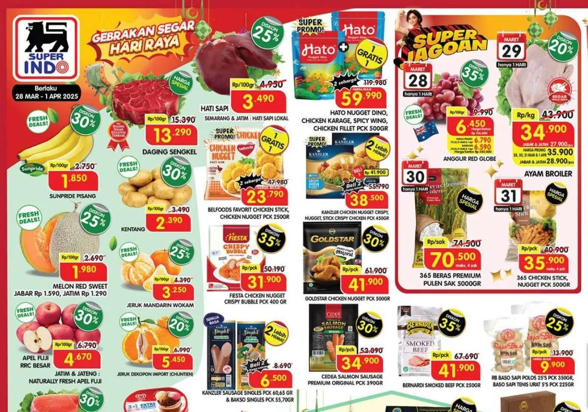 Promo Superindo Weekday 1 April 2025, Indomie Harga Spesial Akan Berakhir