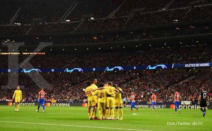 Hasil Liga Champions Atletico Madrid vs Liverpool: The Reds bekuk Los Rojiblancos 2-3