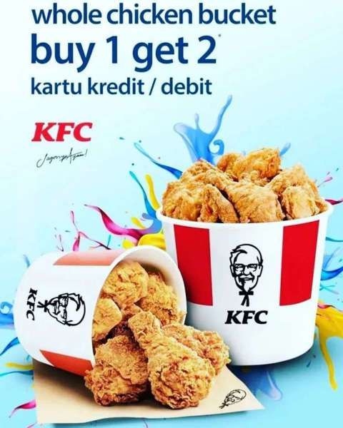 Promo Kfc 22 23 Oktober 2021 Buy 1 Get 2 Whole Chicken Bucket Pakai Mandiri