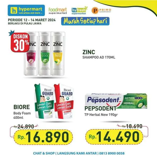 Promo Hypermart Hyper Diskon Weekday Periode 12-14 Maret 2024