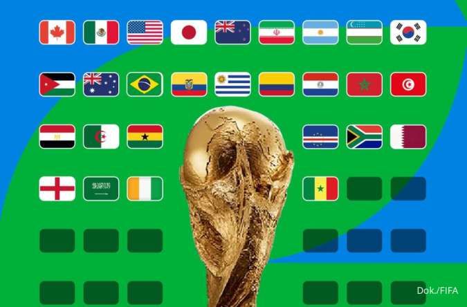 Daftar Negara yang Sudah Lolos ke Piala Dunia 2026, Ada 20 Tempat Tersisa