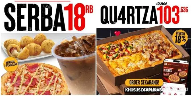 Daftar Promo PHD Oktober 2025, QU4RTZA Pizza sampai Menu Serba Rp 18.000-an