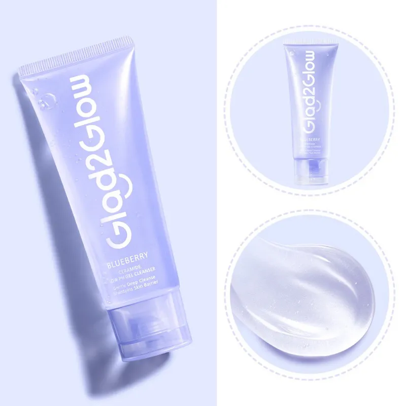 Glad2Glow Blueberry Ceramide Low pH Gel Cleanser
