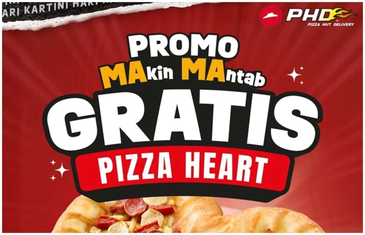 Promo PHD Makin Mantab Gratis Pizza Heart, Hanya 21-22 April 2025 Saja