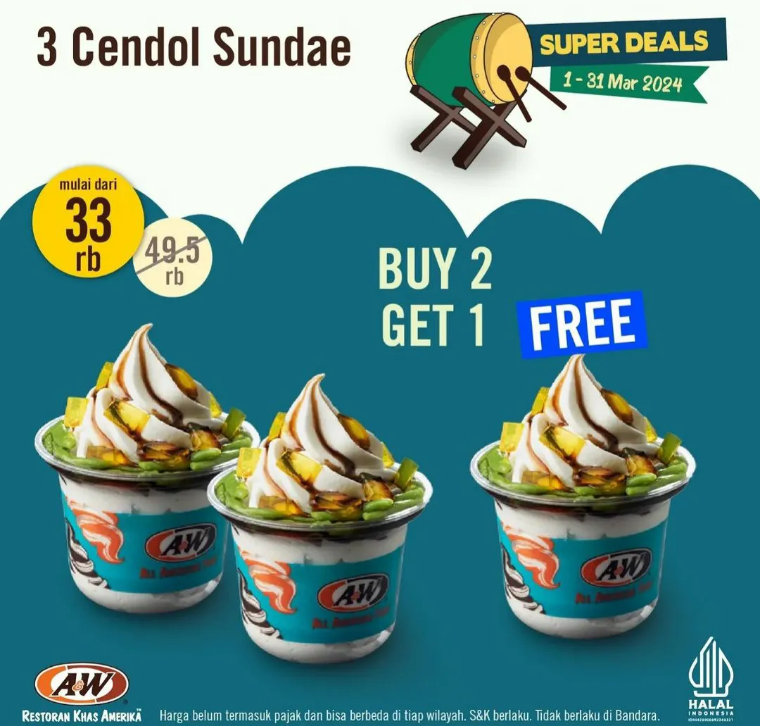 Promo AW Restoran Super Deals 1-31 Maret 2024