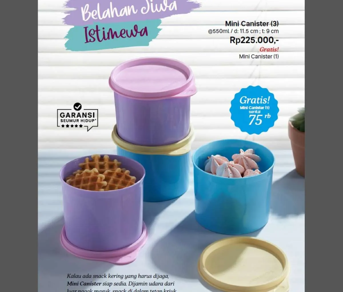 Katalog Promo Tupperware Agustus 2023, Diskon Besar untuk Canister & Tempat Snack