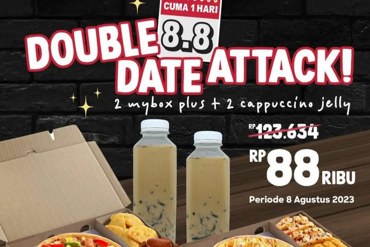 Promo 8.8 PHD Agustus 2023, Double Date Attack 2 MyBox Plus dan Cappuccino Rp 88.000