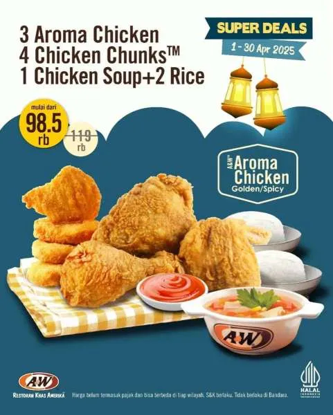 Promo A&W 3 Aroma Chicken