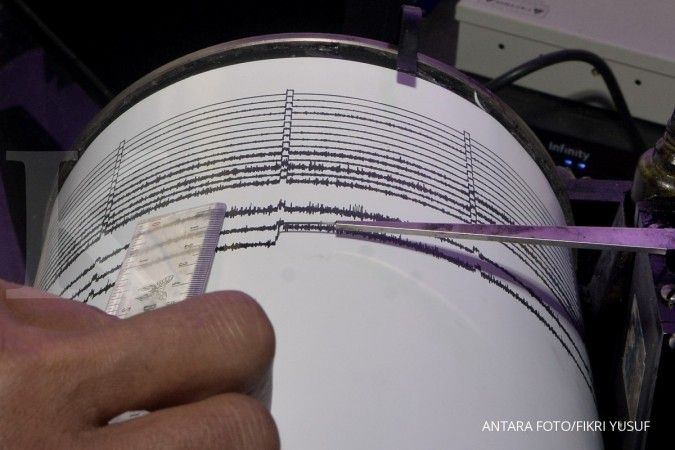 BMKG mencatat gempa terkini magnitudo 5,3 di Nabire, Papua